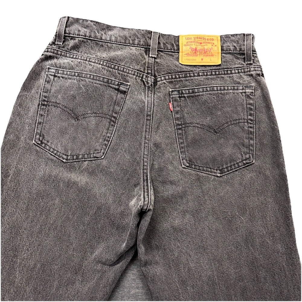 Vintage Levi's 550XX Jeans Womens 13M‎ 32x31 Black Tapered Leg Made in USA '91